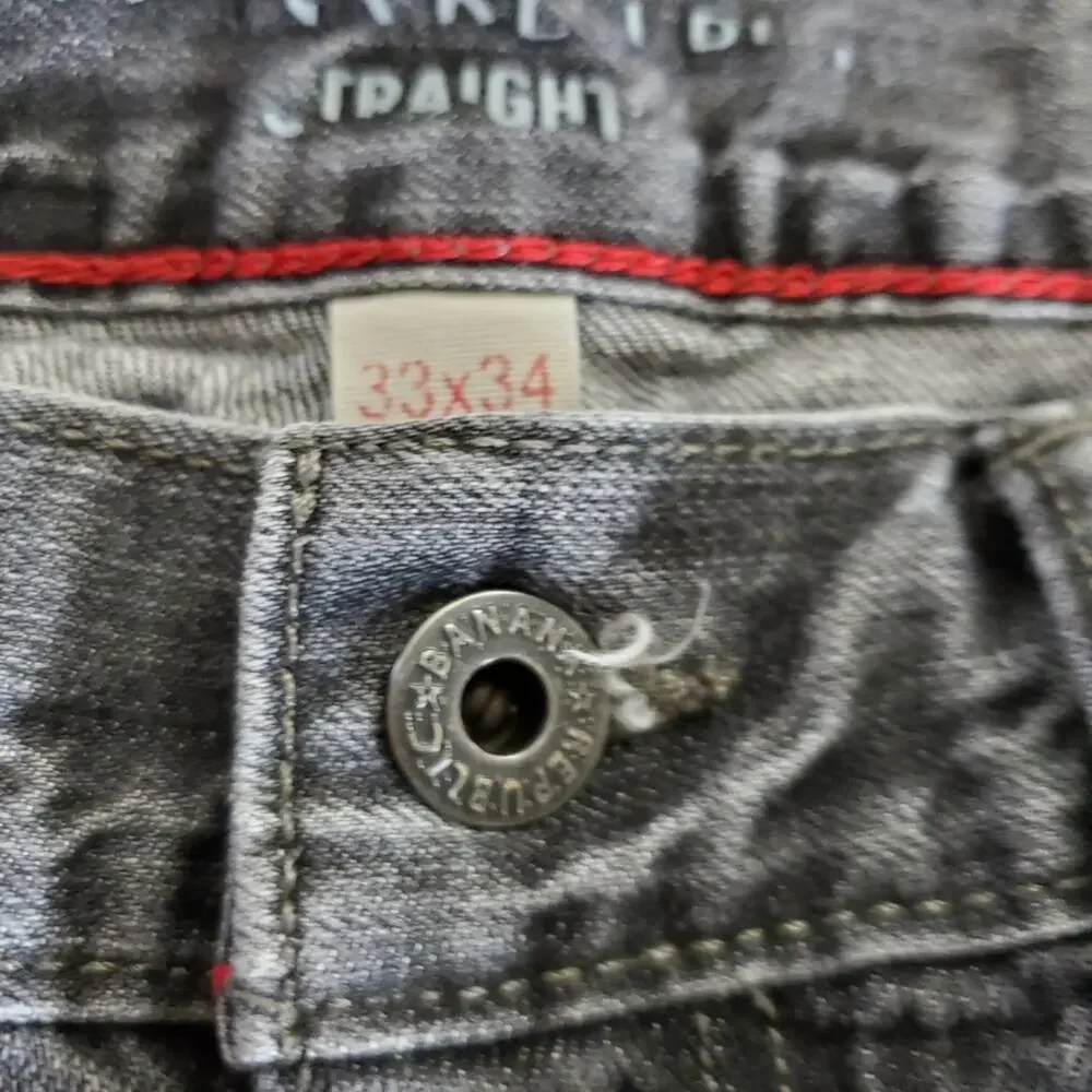 Banana Republic | Straight Leg Dark Gray Fade Wash Jeans